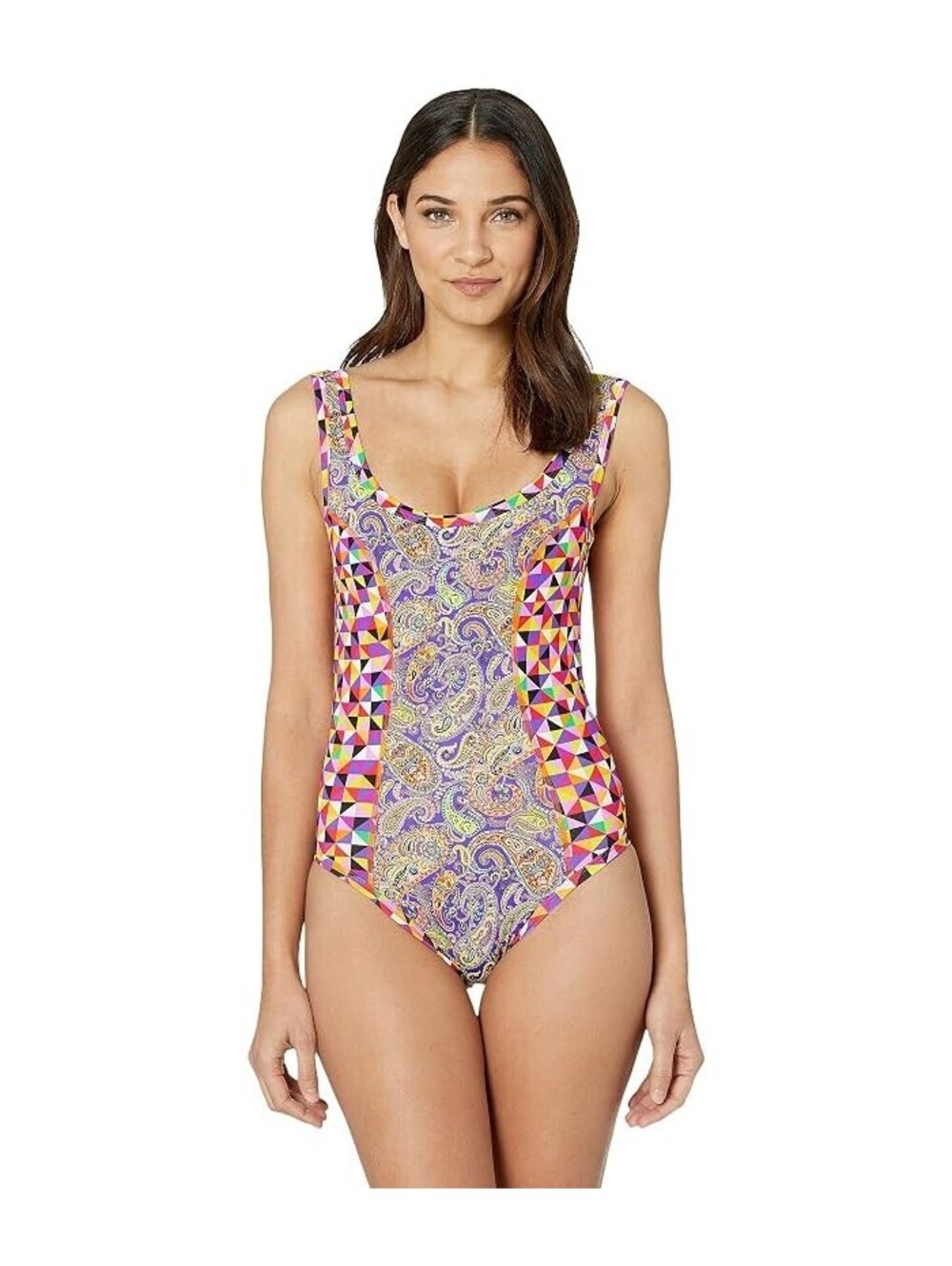 Etro Pali Insert One-Piece (Purple Multi) Women's Swimsuits One Piece 40